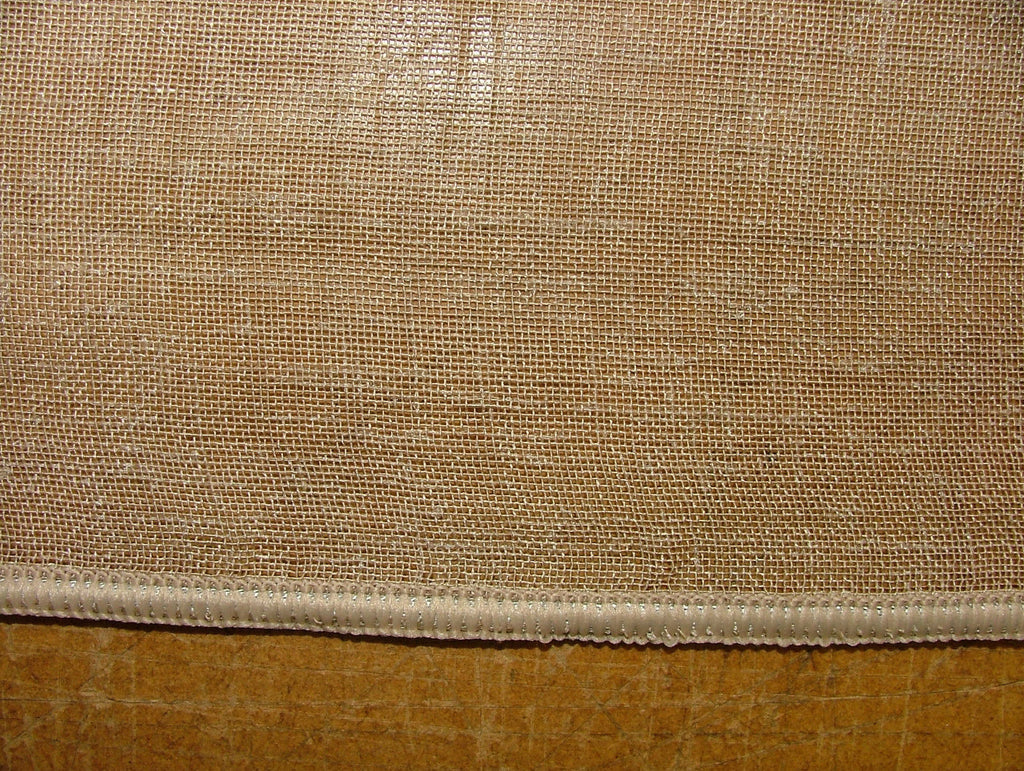 Linen Look Lead Weighted Voile Net Muslin Curtain Fabric Extra Wide 300cms