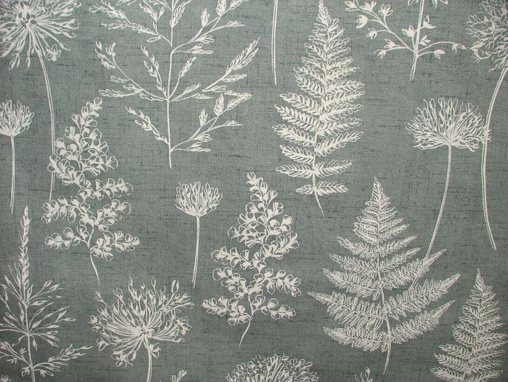 French Parsley Denim Blue Cotton Curtain Upholstery Cushion Roman Blind Fabric