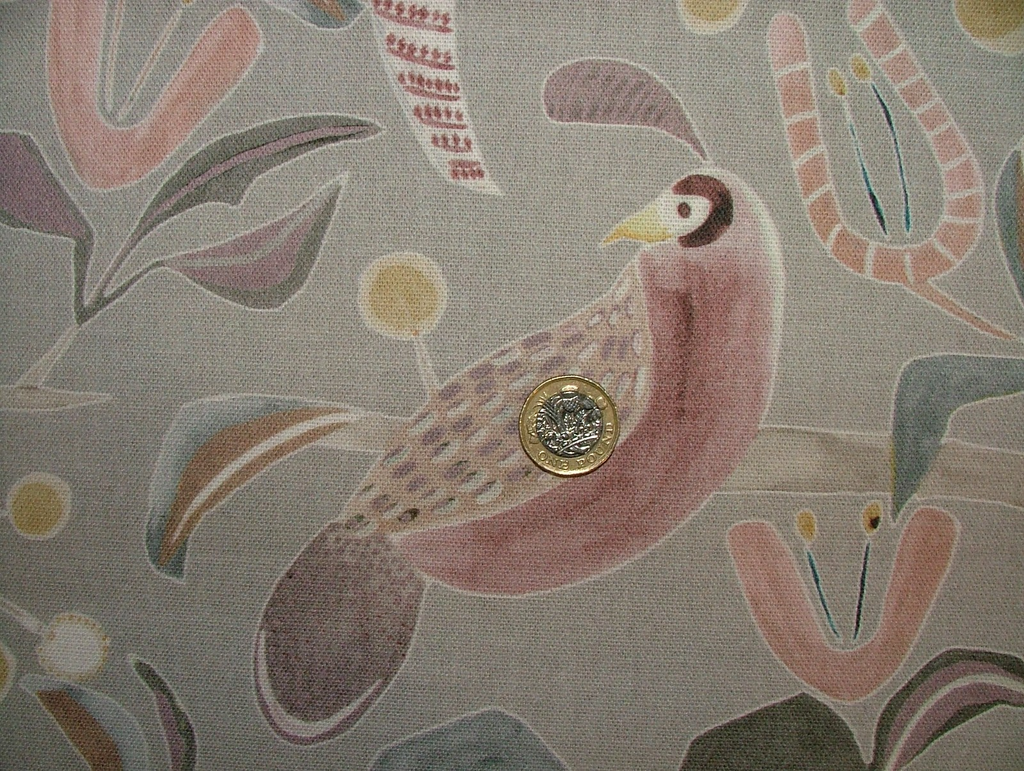 Voyage Maison Cotton Fabric Upholstery Cushion Curtain LOSSIE GRANITE  15 Metres5