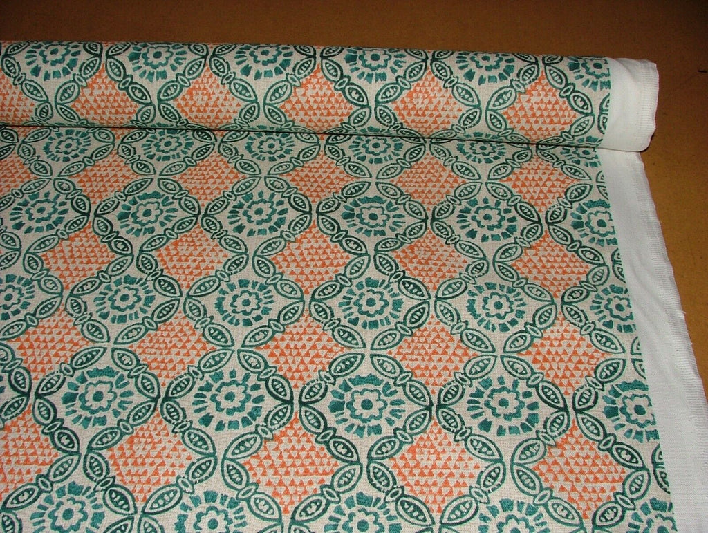 Grand Bazaar Seafoam 100% Cotton Curtain Upholstery Cushion Roman Blind Fabric