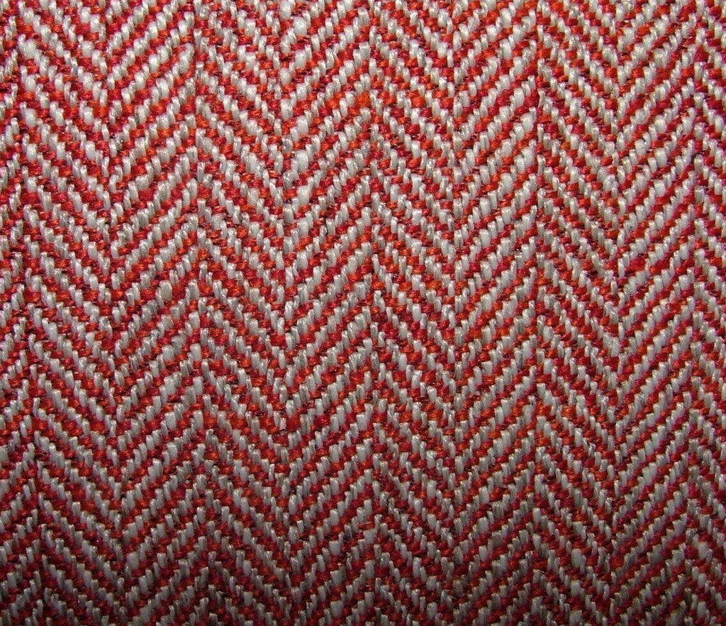 2.3 Metres iLiv Jacob Red Herringbone Fabric Upholstery Cushion Curtain