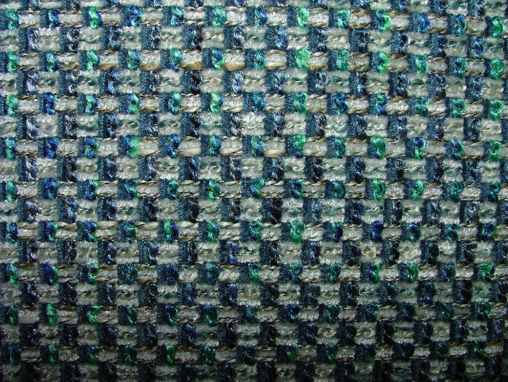 2.7 Metres iLiv Cassiano Marine Blue Boucle Fabric Upholstery Cushion Curtain