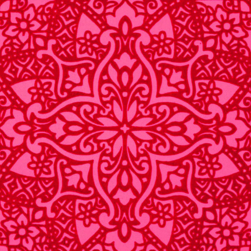 Romo Black Edition Byzantine Carnelian Flock Wallpaper RRP £133.00 - BY THE ROLL0