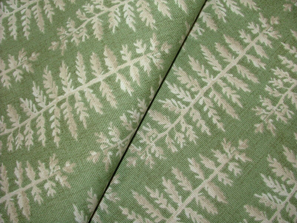 3.7 Metres iLiv Fernia Fern Green Woven Cotton Fabric Cushion Curtain Upholstery