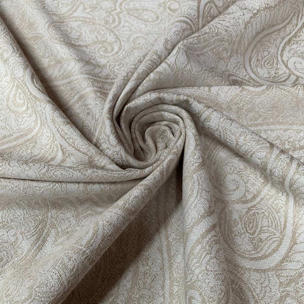 Woven Jacquard Curtain Fabric iLiv 3.8 Metres Etta Ivory Upholstery Cushion1