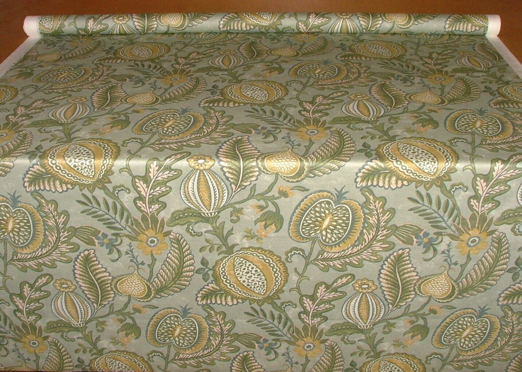 4.6 Metres iLiv Winter Fruits Sage Cotton Fabric Cushion Curtain Upholstery