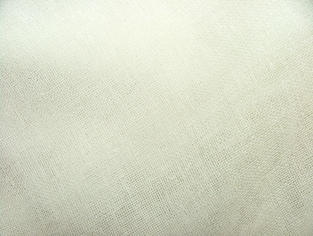 Linen Look Lead Weighted Voile Net Muslin Curtain Fabric - Extra Wide 300cms