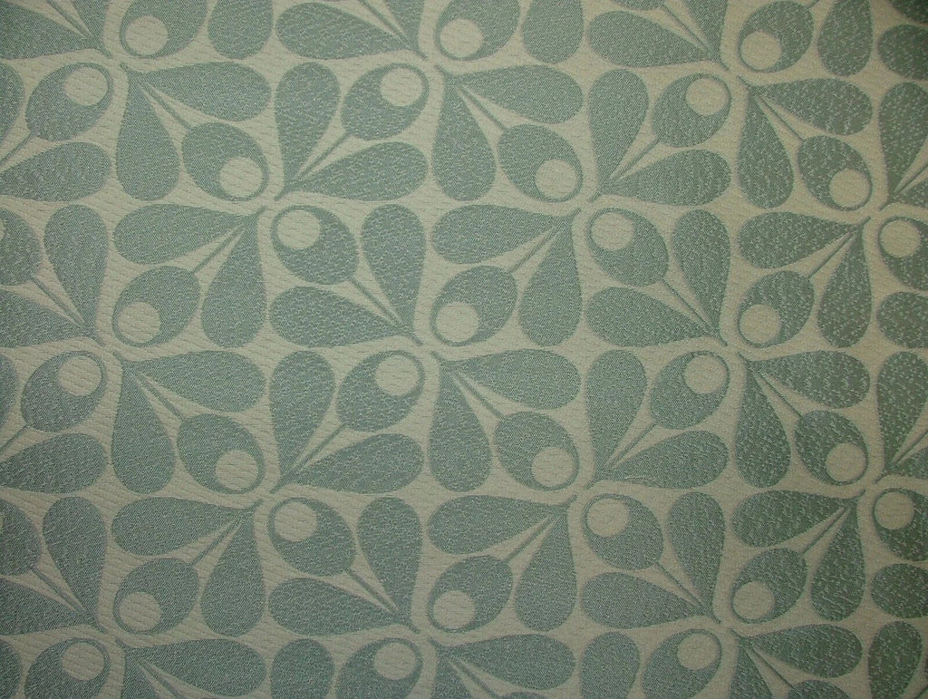 10 Metres Orla Kiely Woven Acorn Cup Blue Jacquard Curtain Upholstery Fabric4