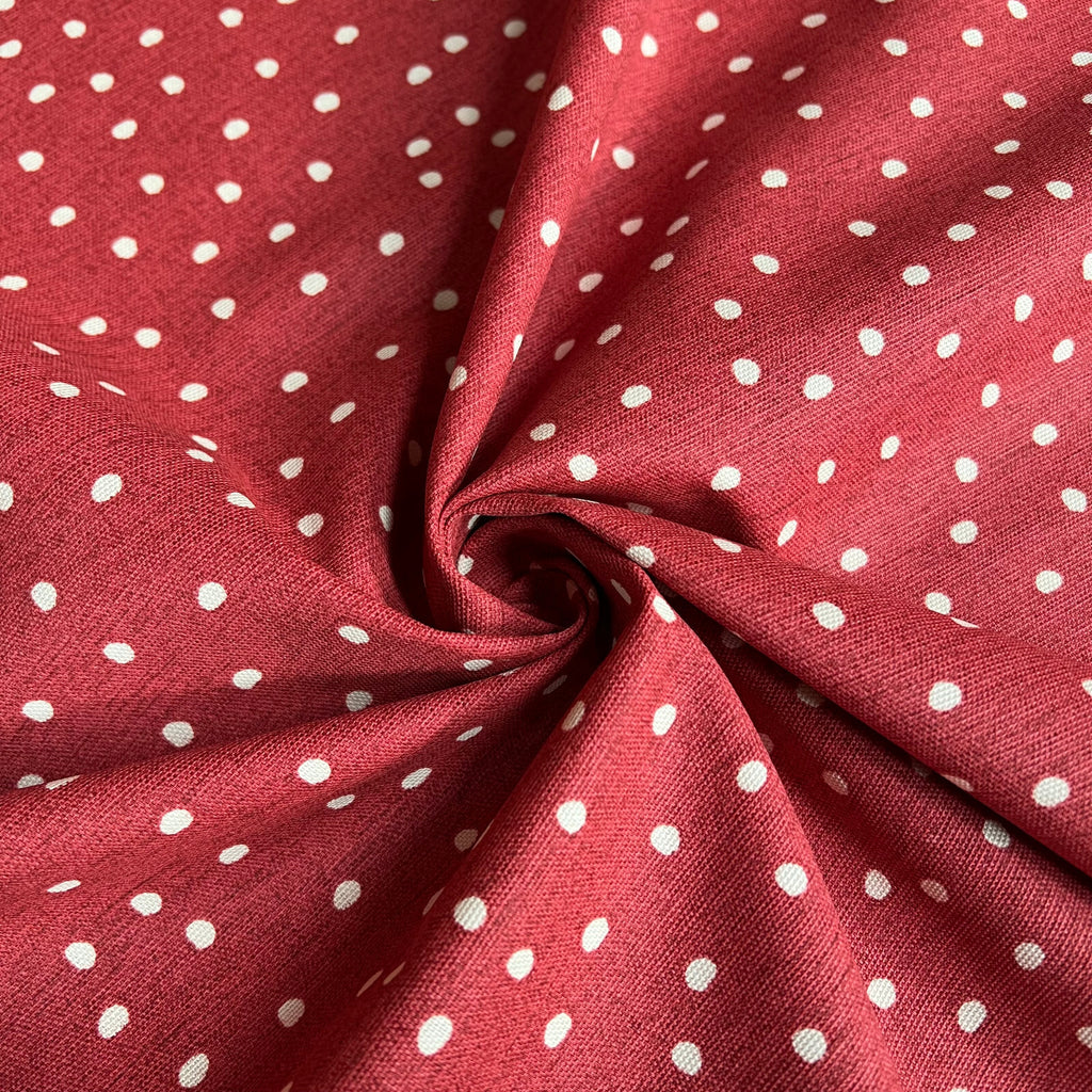 1.8 Metres iLiv Spotty Poppy Woven Cotton Fabric Cushion Curtain Upholstery6