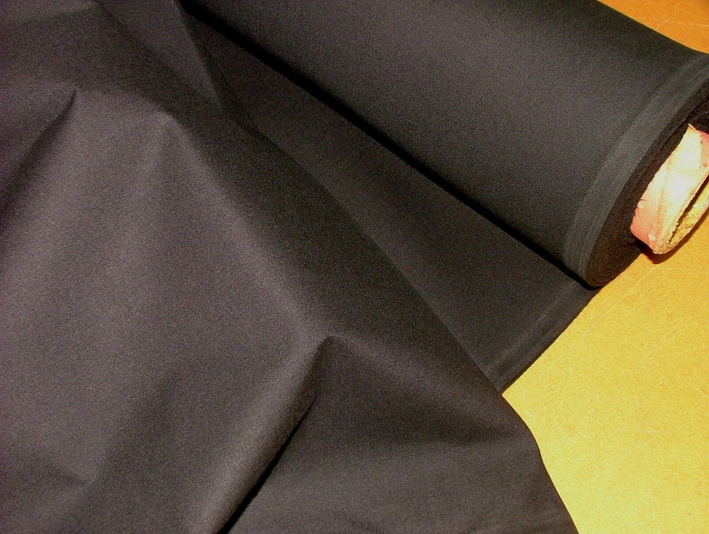 50m Flame Retardant Black Calico Upholstery Curtain Craft Roman Blind Fabric