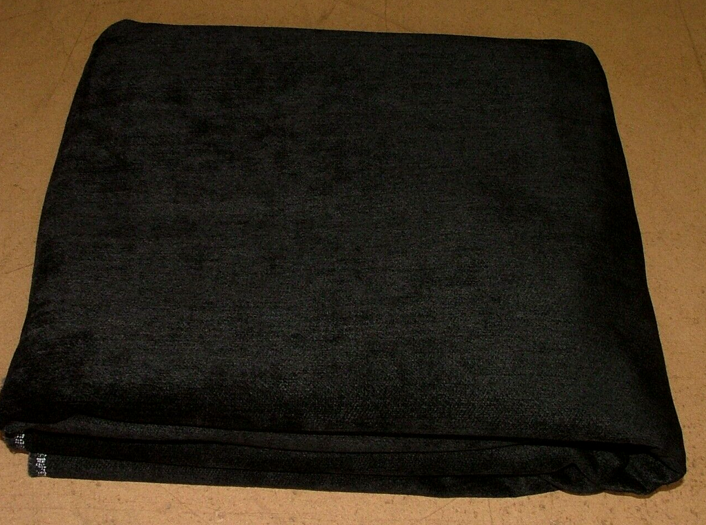 2 Metre Romo Jet Black Cotton Blend Velvet Fabric Upholstery Cushion RRP £256.00