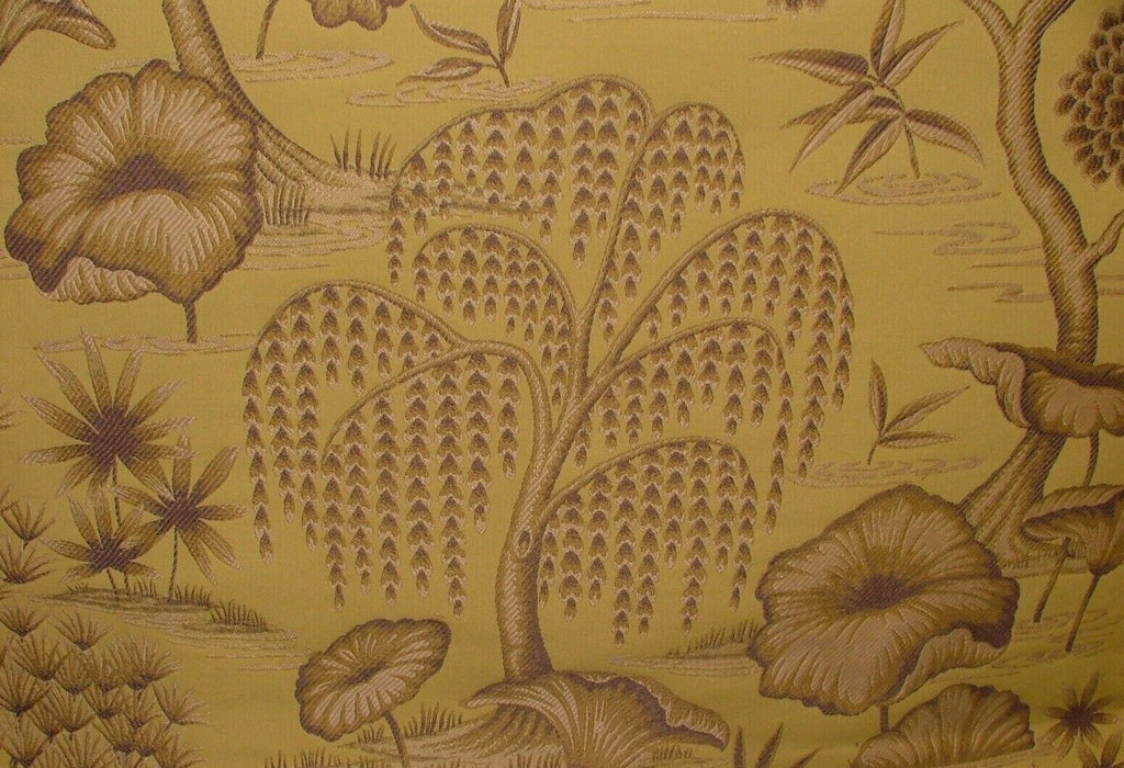 Japanese Oriental Tree Mimosa Jacquard Fabric Curtain Upholstery Cushion Blind