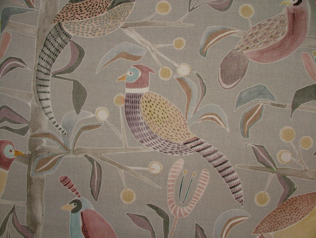 Voyage Maison Cotton Fabric Upholstery Cushion Curtain LOSSIE GRANITE  15 Metres9