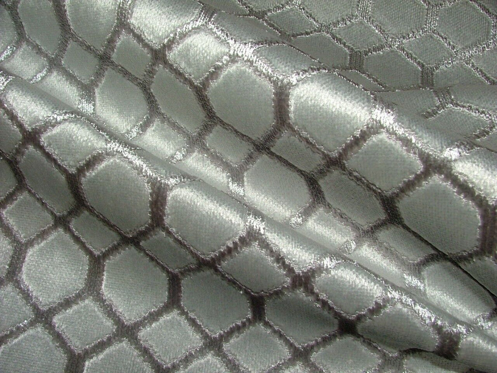 3 Metres iLiv Dara Platinum Plush Velvet Fabric Upholstery Cushion Curtain