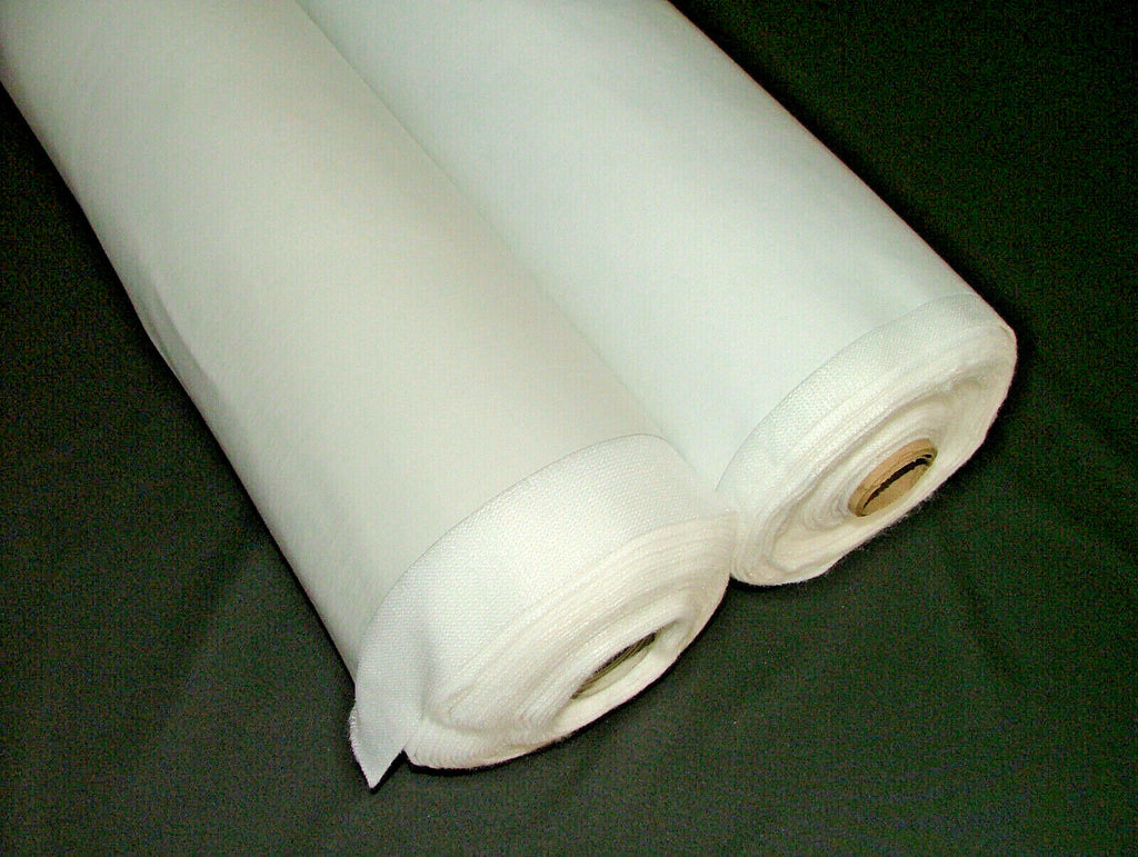 Bonded Interlining With 3 Pass Blackout Thermal Curtain Lining Ivory And White