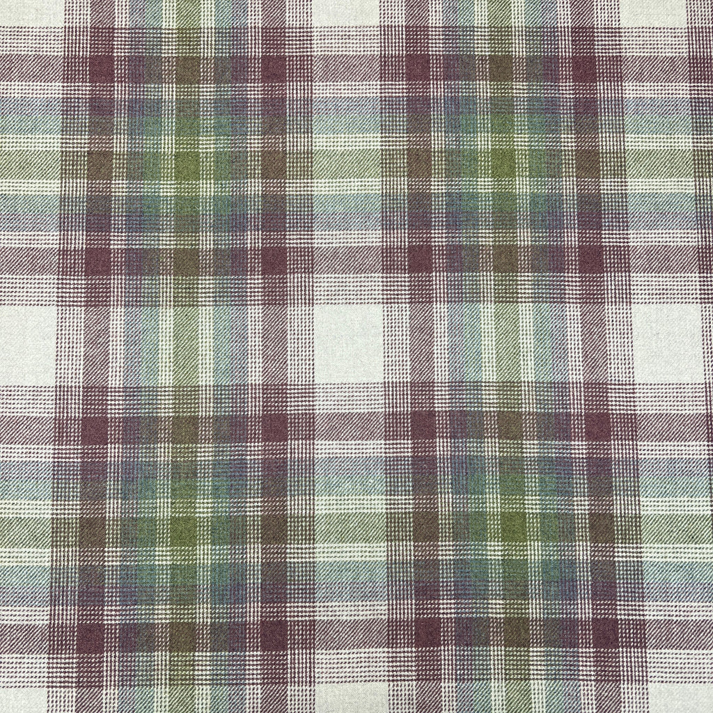 1.9 Metres iLiv Fair Isle Foxglove Wool Tartan Fabric Curtain Upholstery Cushion7