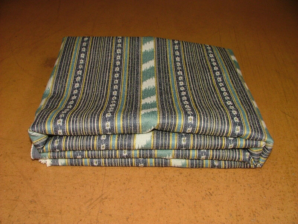 2.9 Metres Lumiere Delft Stripe Woven Curtain Upholstery Cushion Fabric