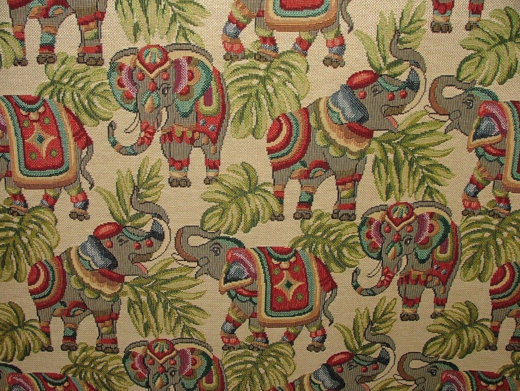 "Animal Tapestry" Designer Fabric Ideal For Upholstery Curtains Cushions Throws