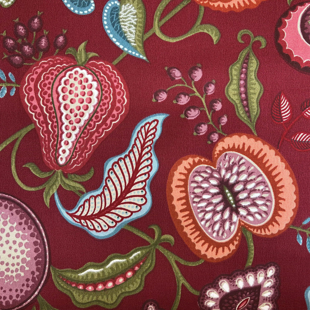 3.7 Metres iLiv Harvest Ruby 100% Cotton Fabric Curtain Roman Blinds Upholstery