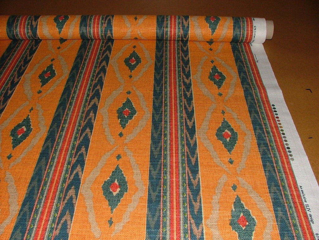 3 Metres iLiv Santana Saffron Cotton Linen Fabric Cushion Curtain Upholstery