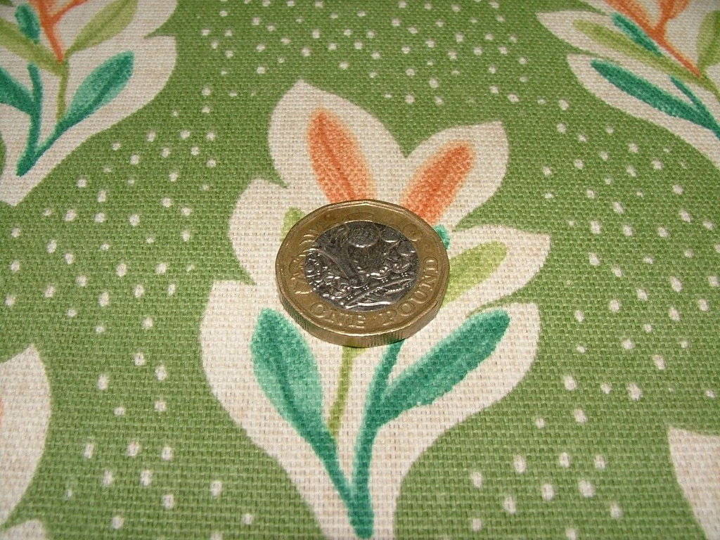 1.5 Metres iLiv Lalita Canopy Green Woven Cotton Fabric Cushion Upholstery5