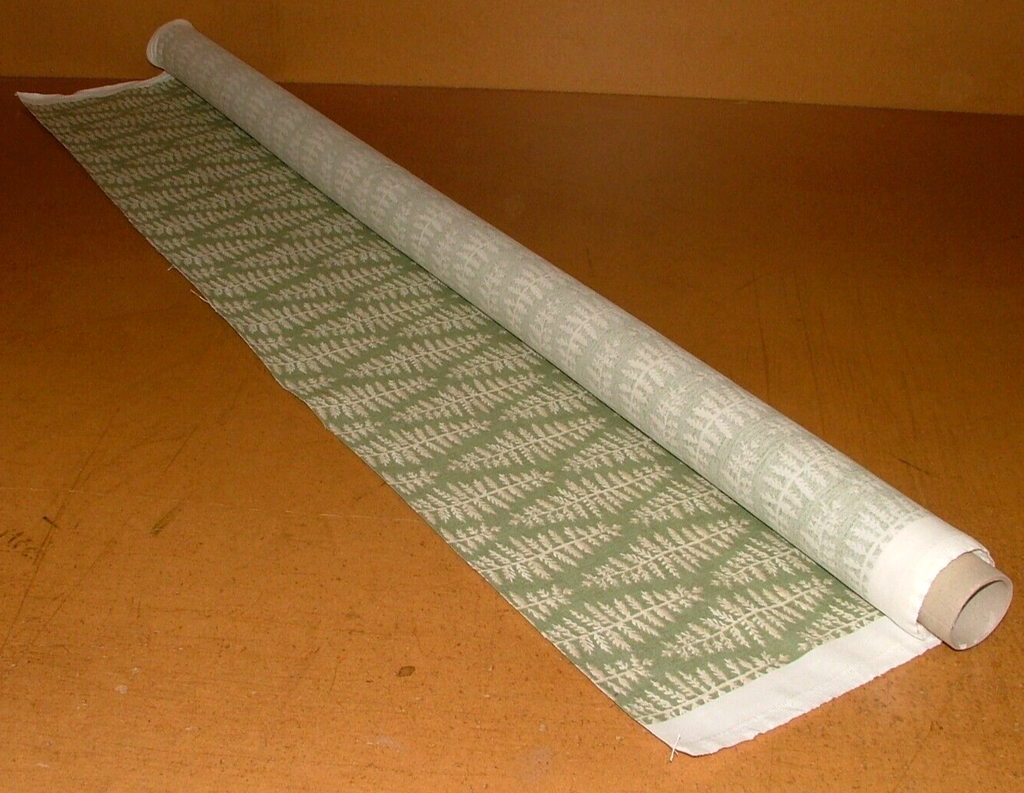 3.1 Metres iLiv Fernia Fern Green Woven Cotton Fabric Cushion Curtain Upholstery