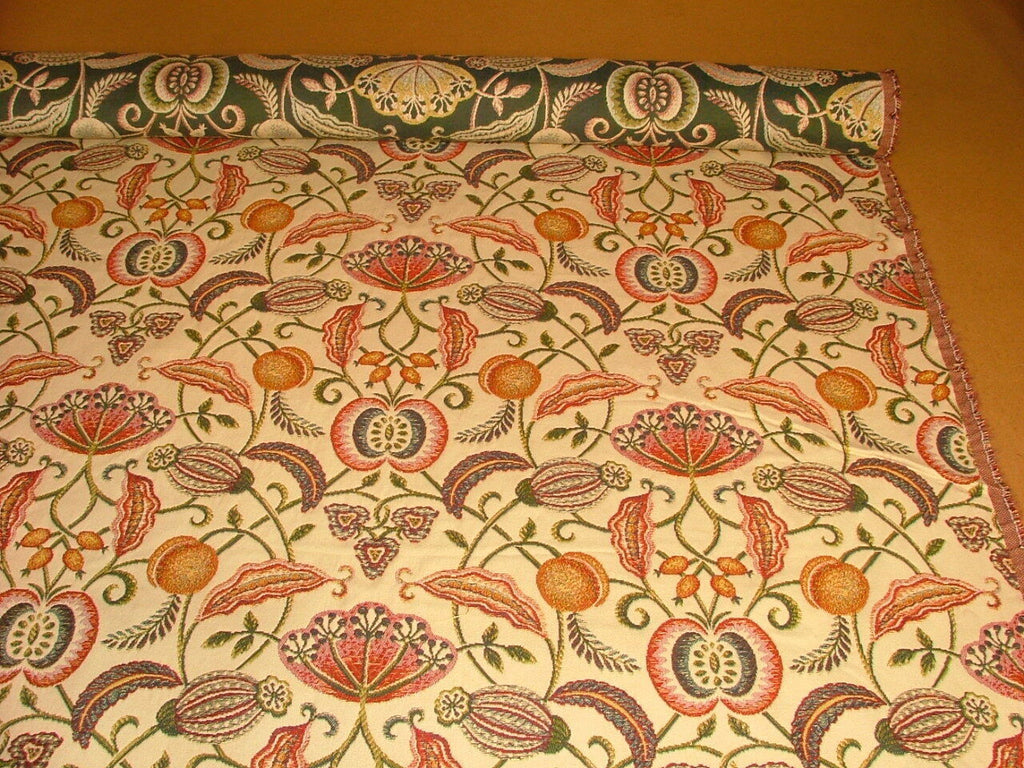 Arts And Crafts Coxhall Ruby Jacquard Curtain Upholstery Cushion Use Fabric