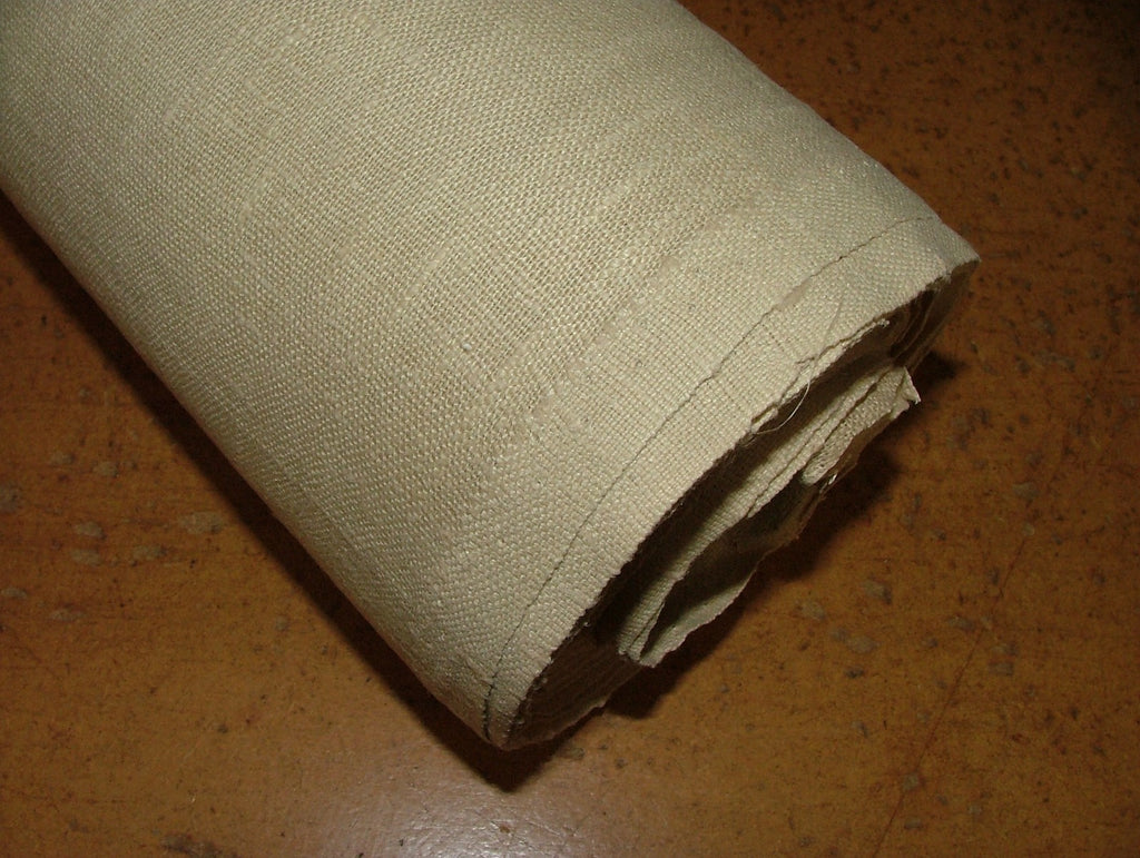 100% Linen Curtain Fabric By Marvic Textiles  Colour Ecru    -    13 Metres2