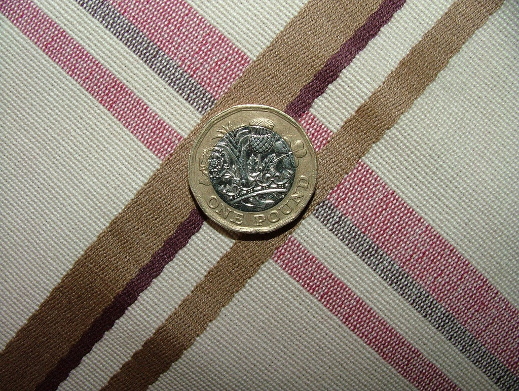 Romo Curtain Upholstery Fabric Quincey Redcurrant Woven Check - 14 Metres14