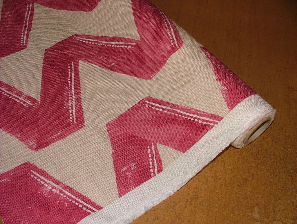 2 Metres Zigana Granita Linen Blend ZigZag Fabric - Curtain Upholstery Cushion2