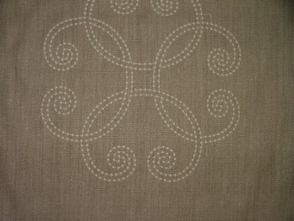 Mark Alexander Romo Fabric Embroidered Curtain Linen RRP £1425.70 -  5.3 Metres6