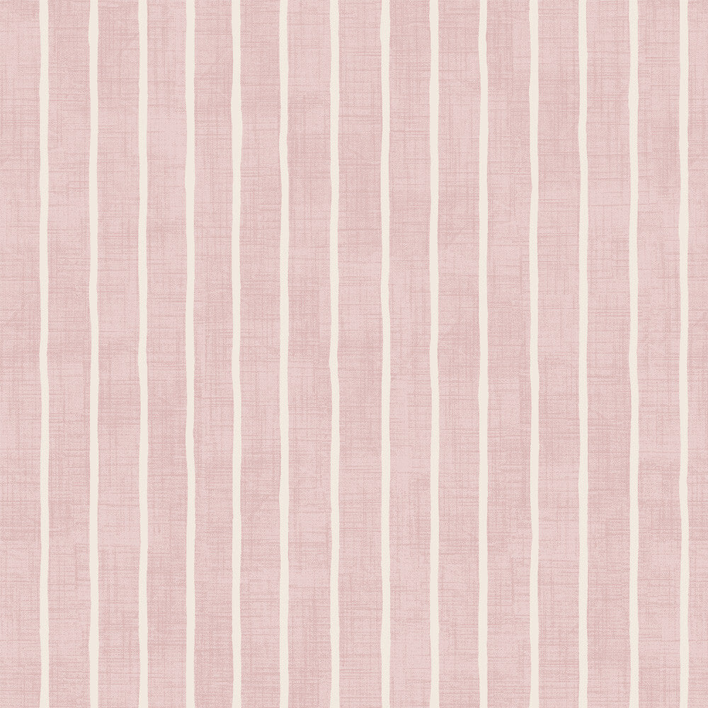 iLiv Woven Cotton Fabric 1.9 Metres Pencil Stripe Bloom Pink Cushion Curtain0