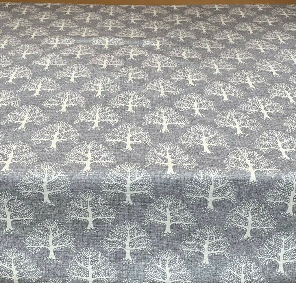 2.7 Metres iLiv Great Oak Tree Pewter Curtain Upholstery Cushion Blind Fabric