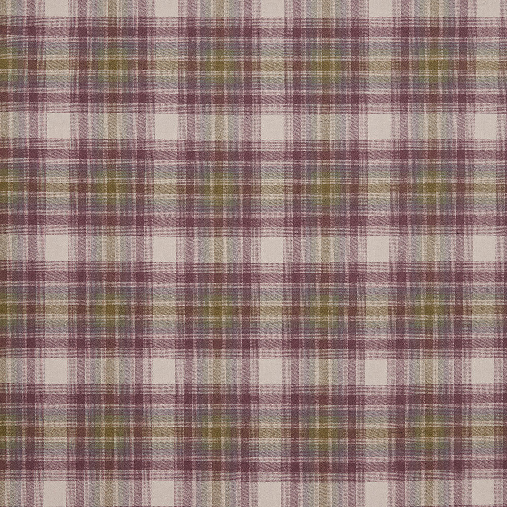 1.9 Metres iLiv Fair Isle Foxglove Wool Tartan Fabric Curtain Upholstery Cushion1