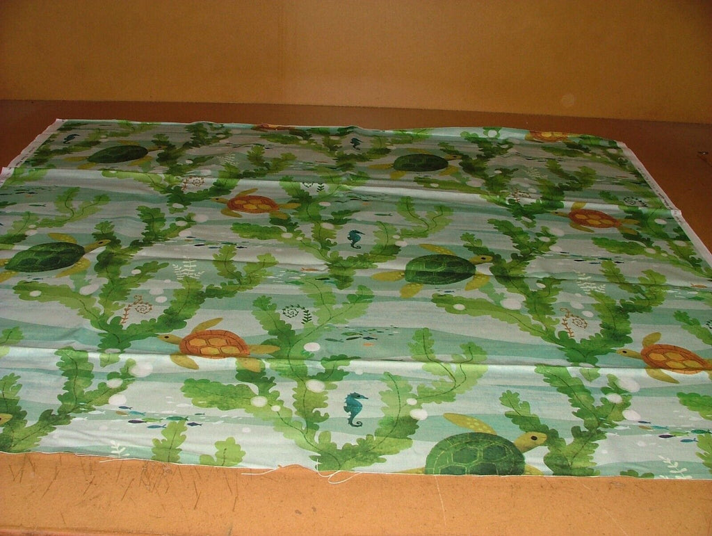 1.15 Metres Turtle Reef Romo Cotton Fabric Upholstery Cushion Curtain Villa Nova