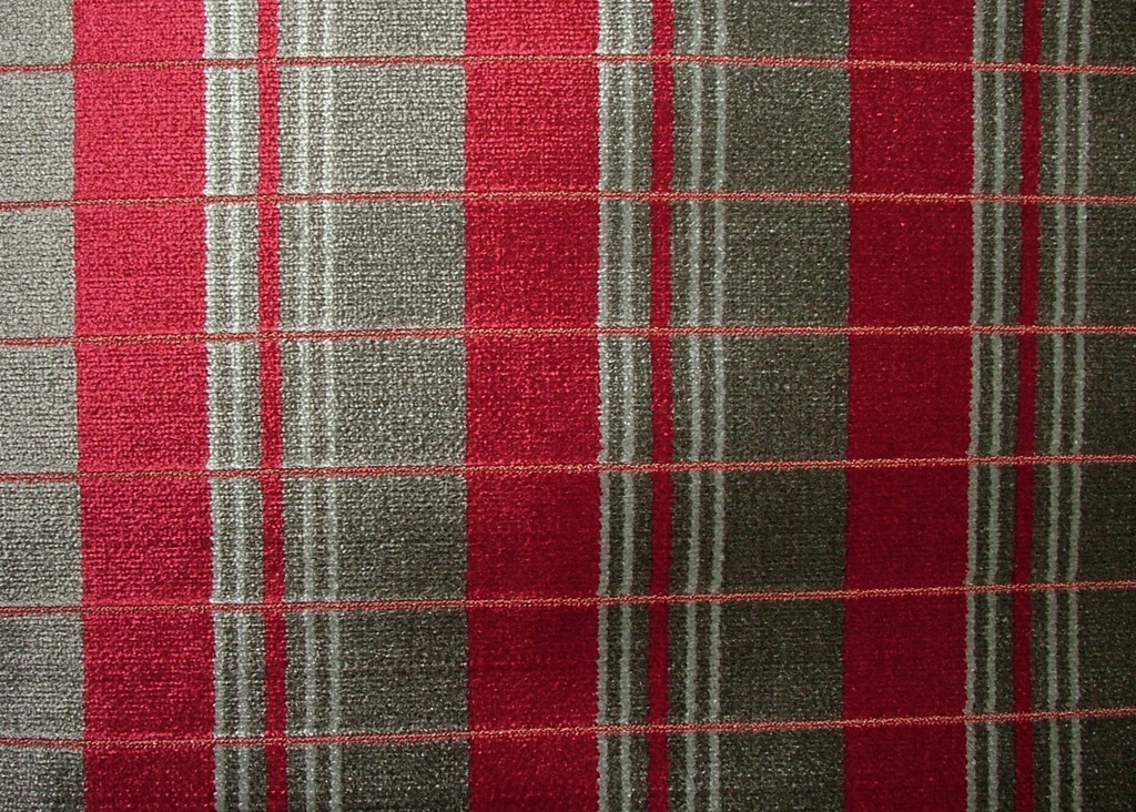 London Underground Upholstery Fabric Southbank Line Ruby RRP £1290.00 - 10 Metre0