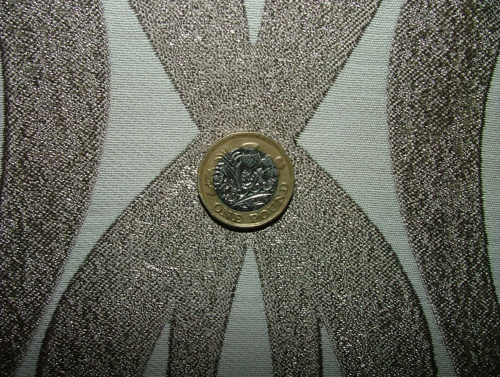 Woven Jacquard Curtain Fabric 20 Metres Geometric Bronze Cushion Soft Furnishing5