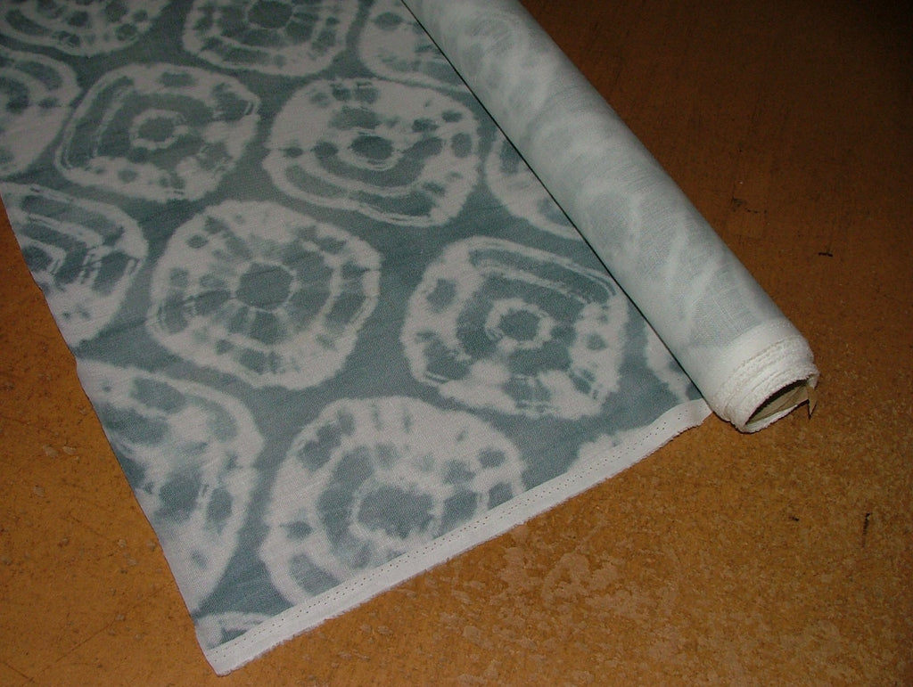 Mark Alexander Romo Fabric KALEIDOSCOPE ICEBURG Linen Curtain Use -  4 Metres11