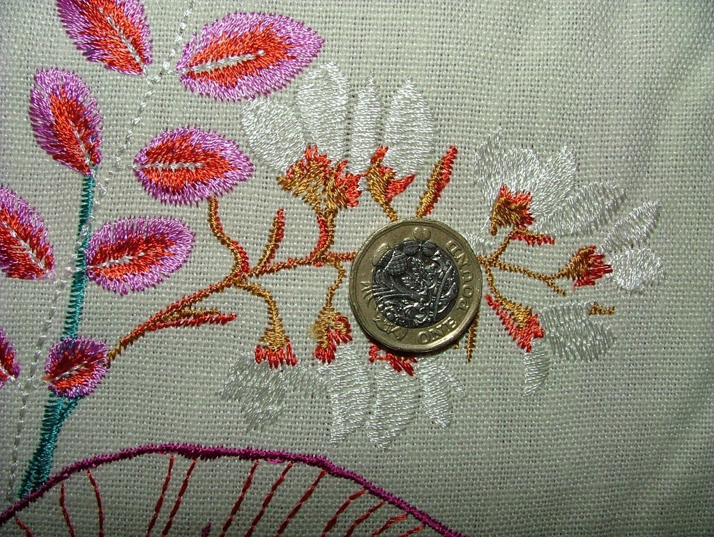 1.7 Metres iLiv Serengeti Cassis Embroidered Fabric Curtain Upholstery Cushion