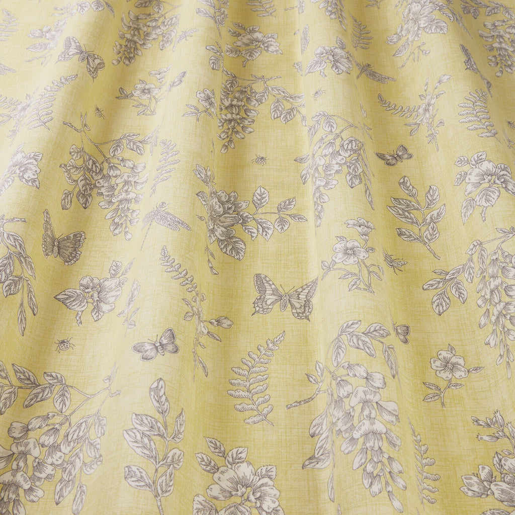 3.7 Metres iLiv Summerby Cornsilk 100% Cotton Fabric Curtain Upholstery Cushion