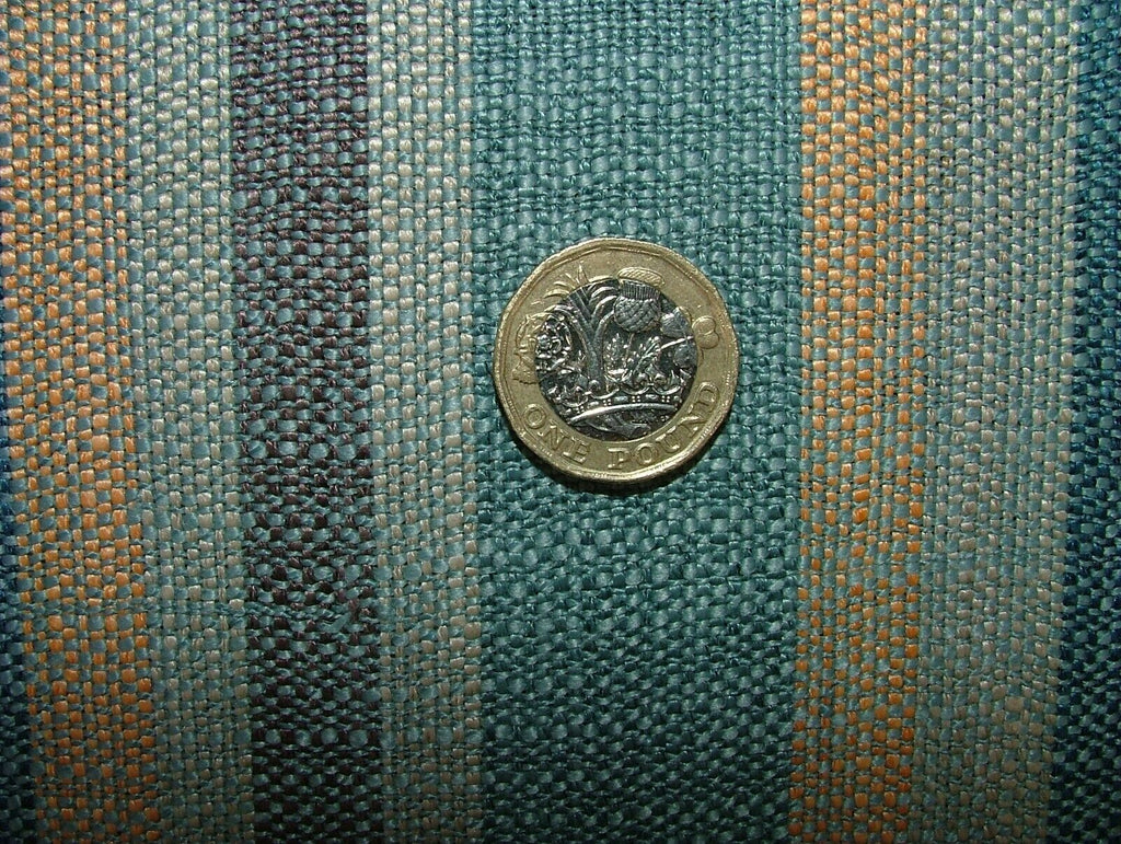 2.7 Metres iLiv Tahoma Teal Woven Upholstery Fabric Cushion Curtain Upholstery