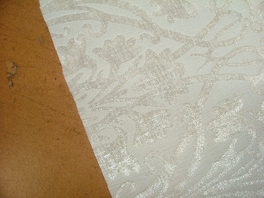 Art Nouveau Ivory Thick Chenille Fabric Curtain Upholstery Cushion Roman Blinds