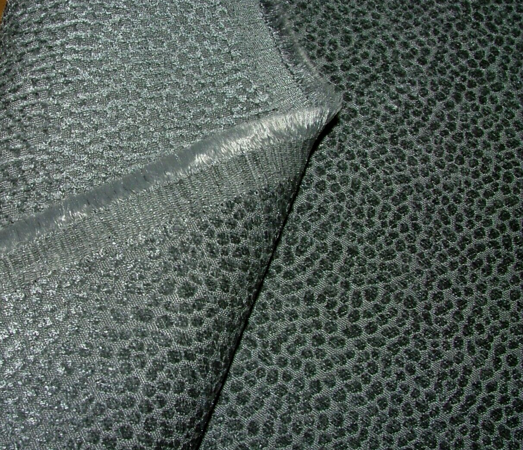 18 Metres Milan Graphite Grey Plush Chenille Fabric Curtain Upholstery Cushion