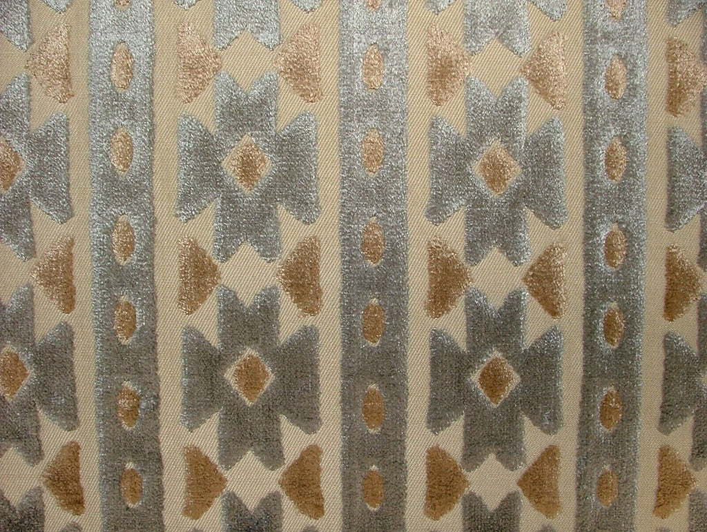 Kasbah Glacier Grey Extra Thick Plush Velvet Fabric Curtain Upholstery Cushion