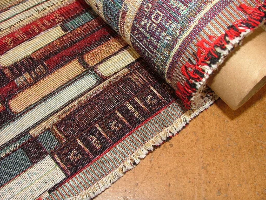 Library Books Tapestry Fabric Curtain Upholstery Cushion Blanket Throws Use