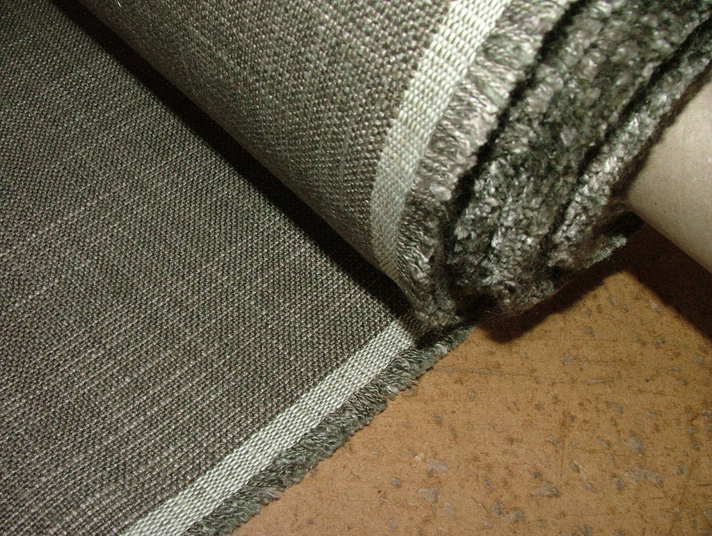 Romo Curtain Upholstery Fabric BARK BROEN Linen Cotton  Furnishing  - 19 Metres0