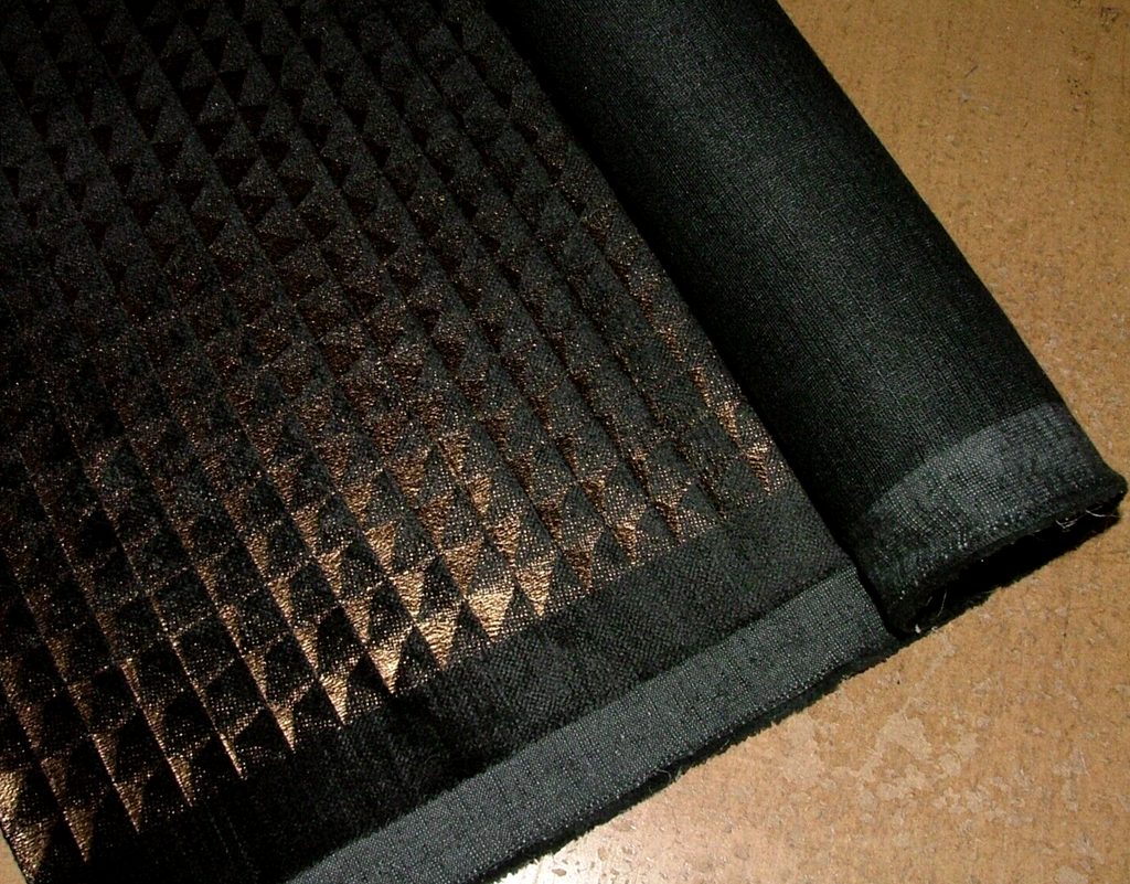 1.1 Metres Moonlit Bronze Romo Foil Velvet Fabric Upholstery Cushion RRP £149.60