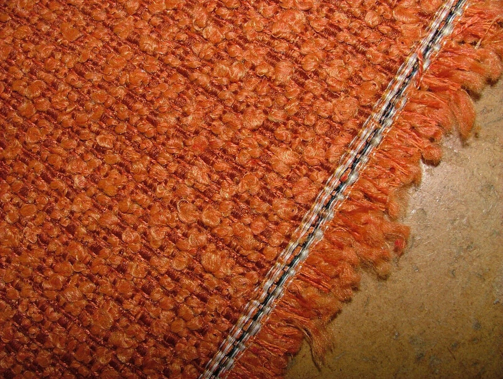 2.2 Metres iLiv Arlo Orange Thick Boucle Fabric Upholstery Cushion Multi Use