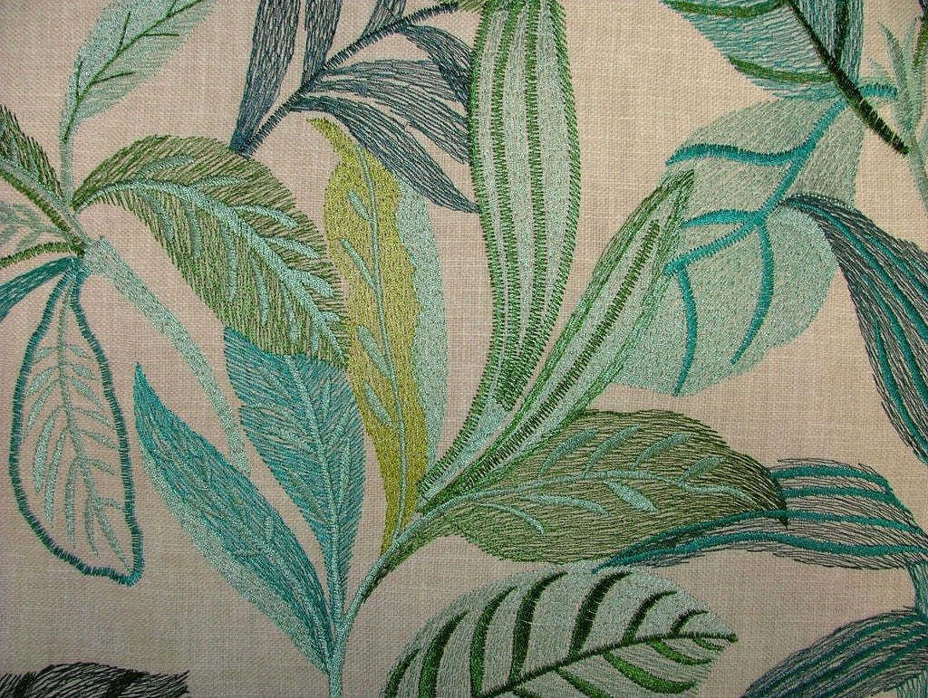 3 Metres iLiv Antigua Lagoon Embroidered Fabric Curtain Upholstery Cushion