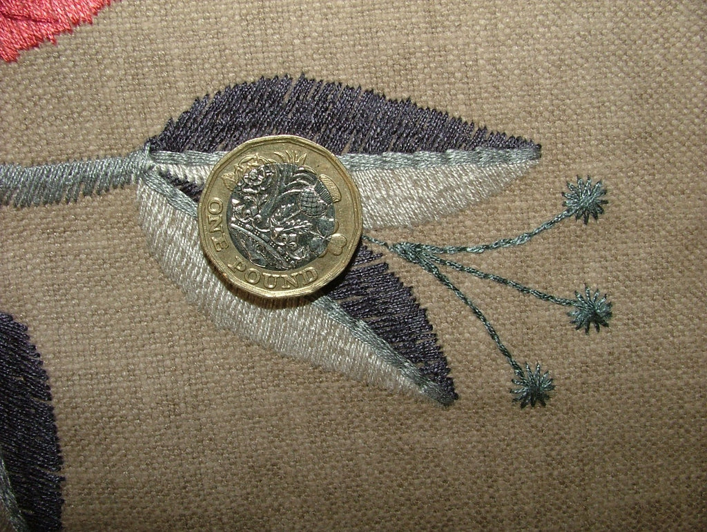 Embroidered Curtain iLiv Fabric 4 Metres Ophelia Cranberry Upholstery Cushion18